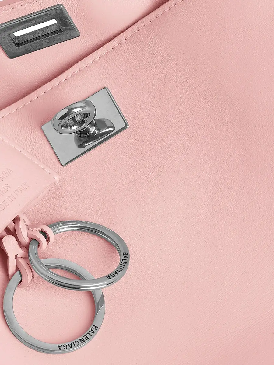 Balenciaga Women's Rodeo Mini Handbag - Suede Pink Silver | Thumbnail 7 Balenciaga Women's Rodeo Mini Handbag - Suede Pink Silver | Thumbnail 7
