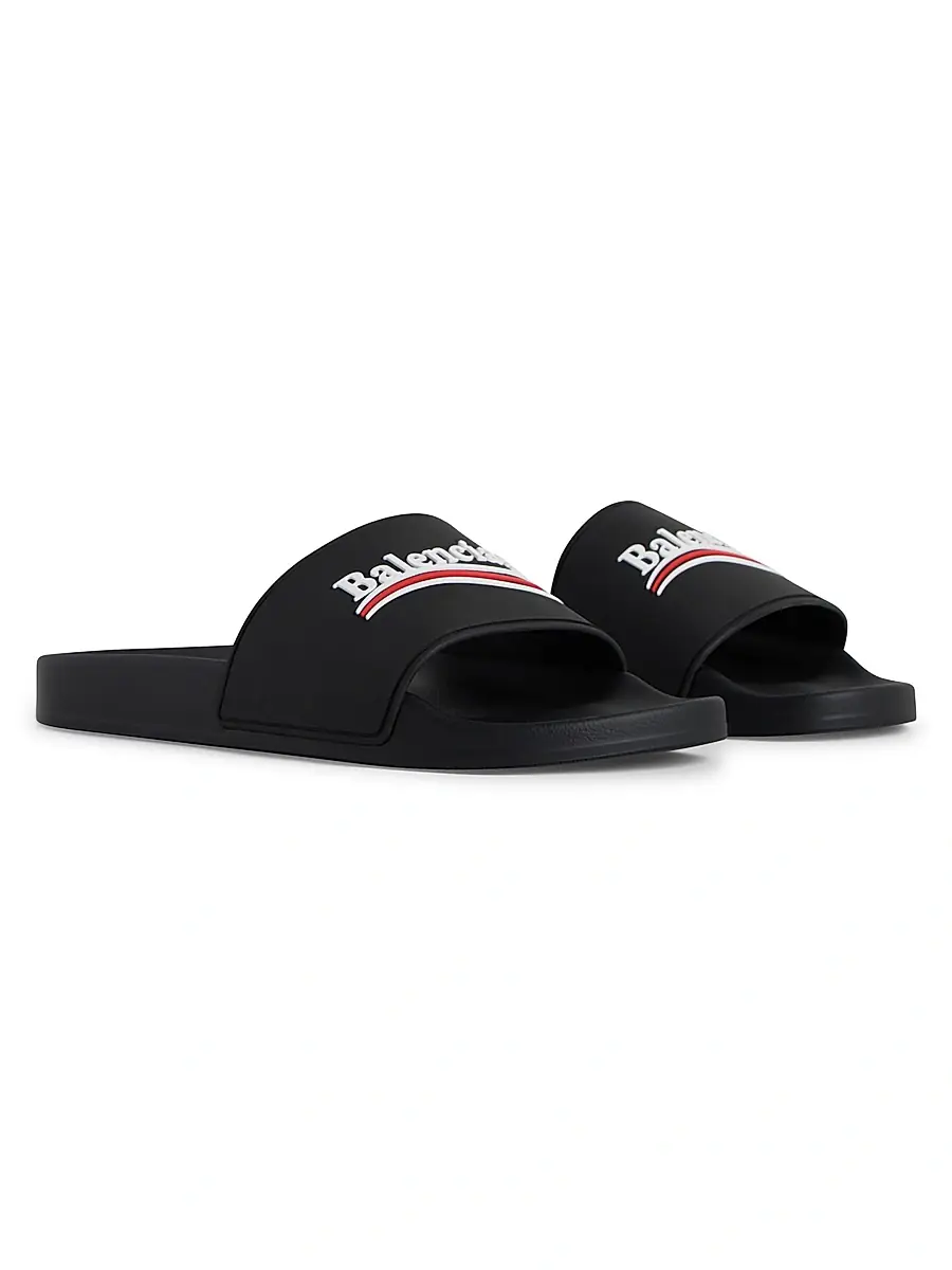 Balenciaga Men's Pool Slide Sandals | Thumbnail 2 Balenciaga Men's Pool Slide Sandals | Thumbnail 2