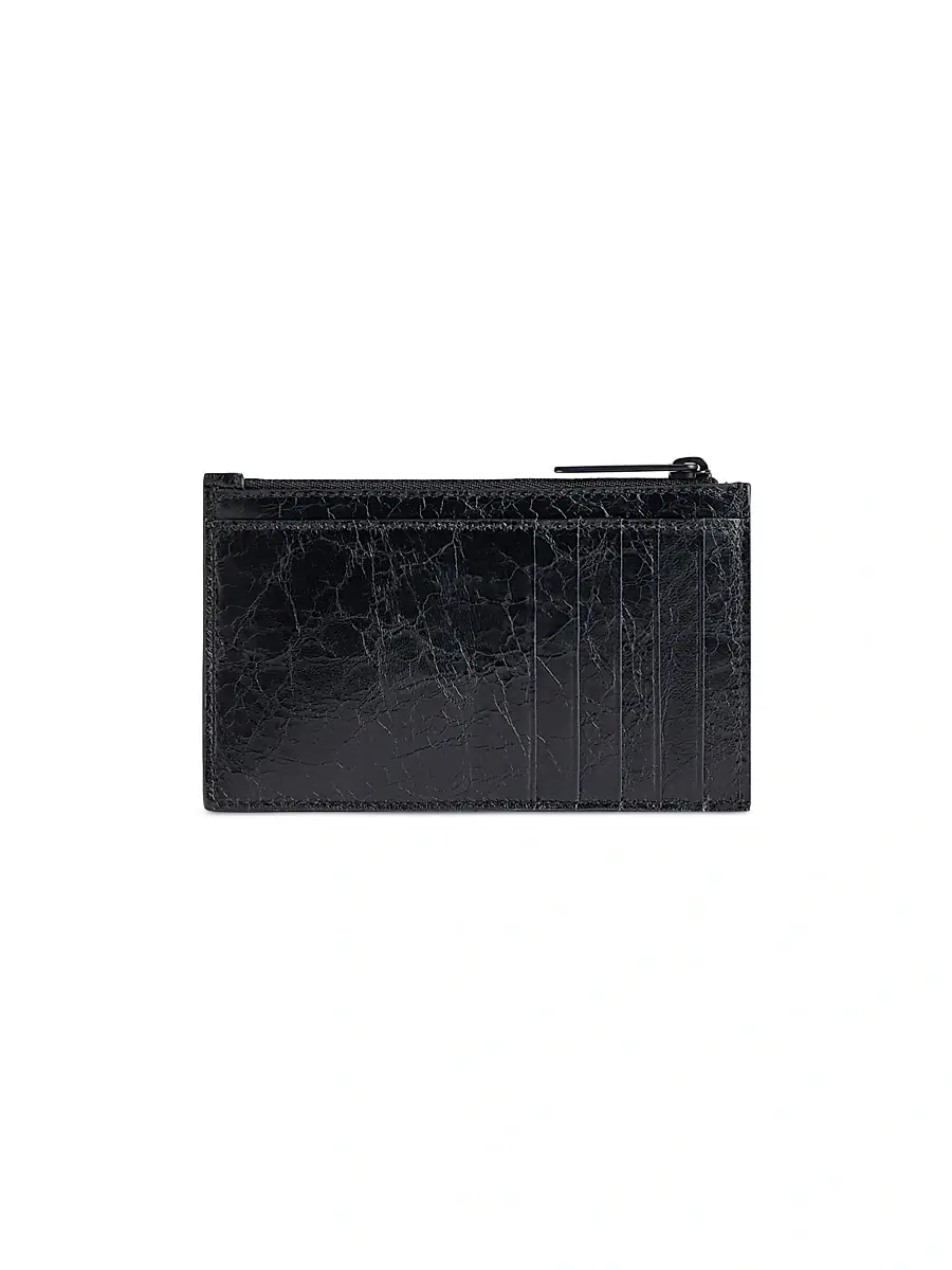 Balenciaga Men's Monaco Long Coin And Card Holder - Black | Thumbnail 2 Balenciaga Men's Monaco Long Coin And Card Holder - Black | Thumbnail 2
