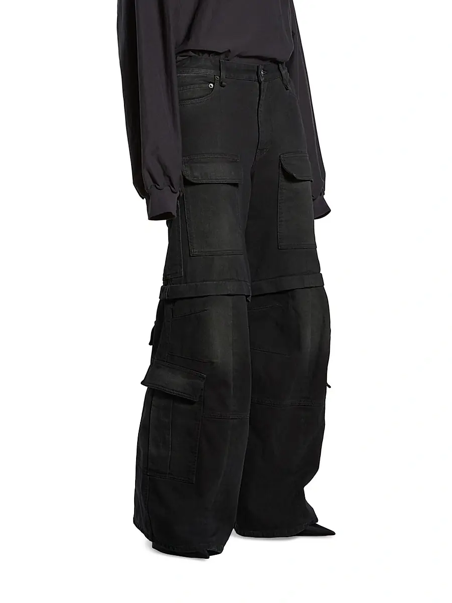 Balenciaga Men's Flared Cargo Pants | Thumbnail 3