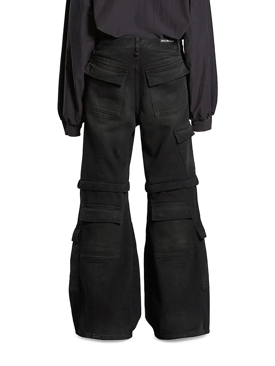 Balenciaga Men's Flared Cargo Pants | Thumbnail 4