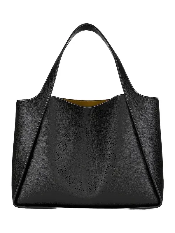 Stella McCartney Women's Stella Logo Grained Leather Tote Bag