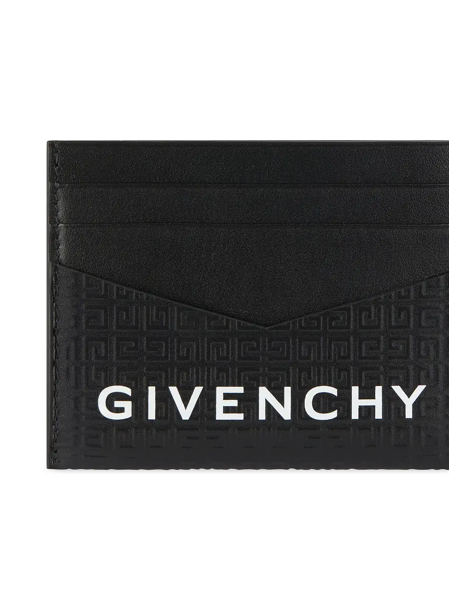 Givenchy Men's Plage Card Holder in Micro 4G Leather - Black | Thumbnail 2 Givenchy Men's Plage Card Holder in Micro 4G Leather - Black | Thumbnail 2