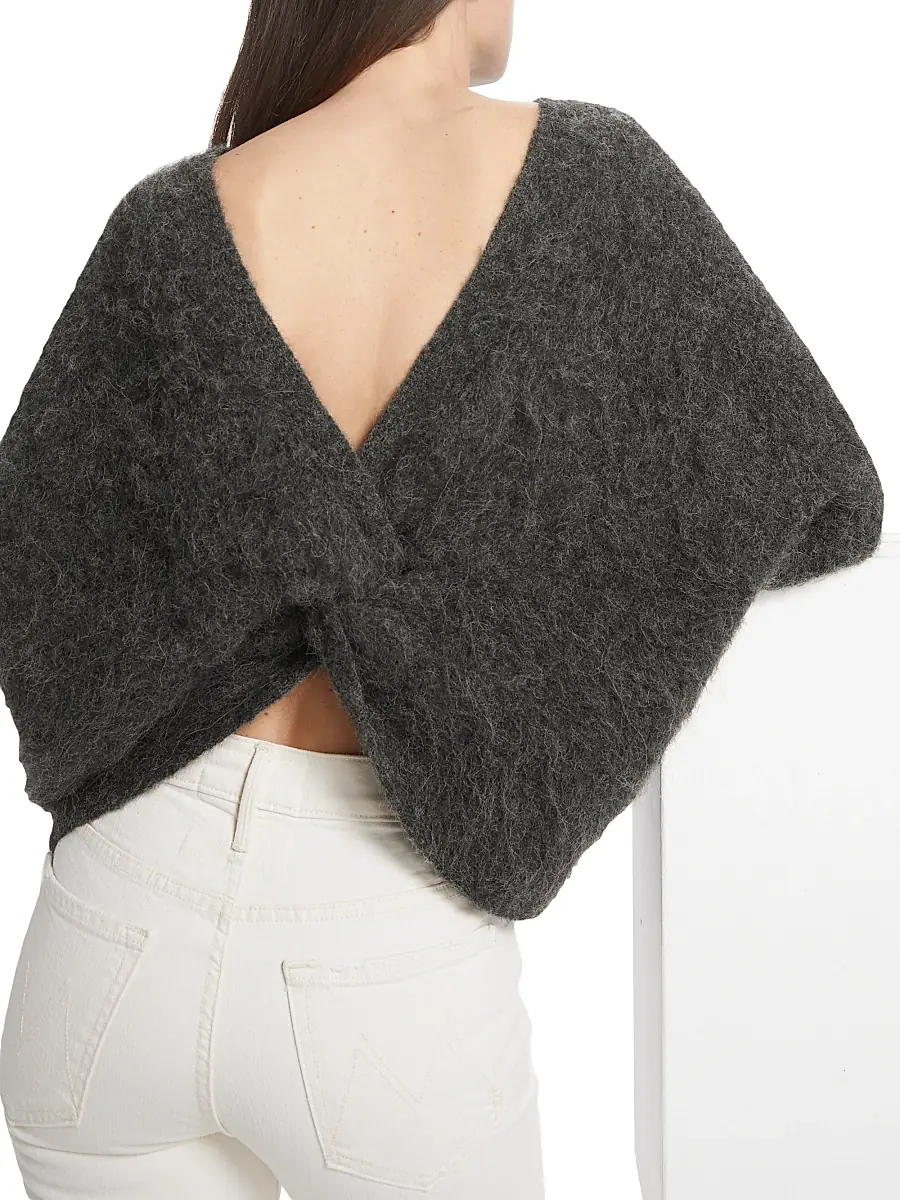 Ba&sh Women's Fill Alpaca-Blend Twist Sweater | Thumbnail 6 Ba&sh Women's Fill Alpaca-Blend Twist Sweater | Thumbnail 6