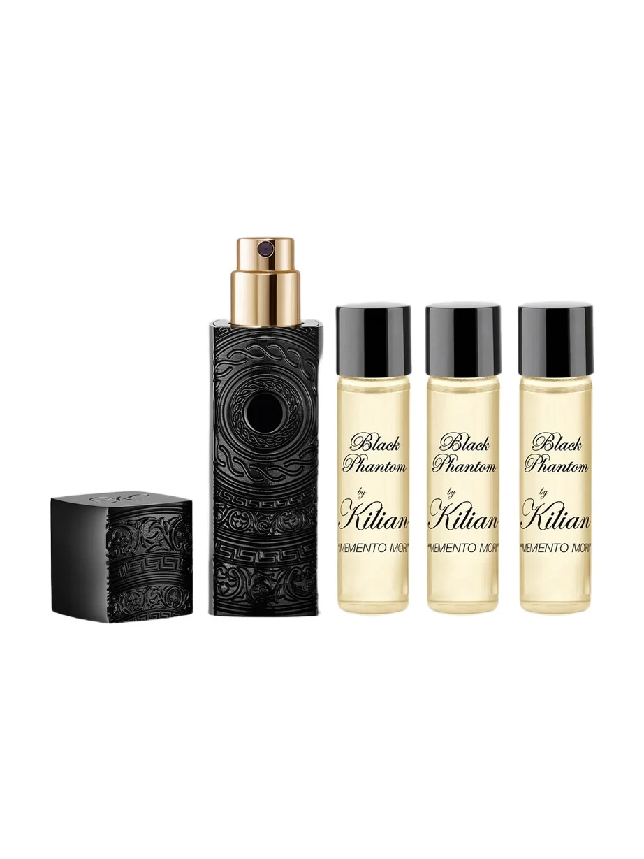 Kilian Black Phantom ''Memento Mori'' 5-Piece Atomizer & Eau de Parfum Refill Set
