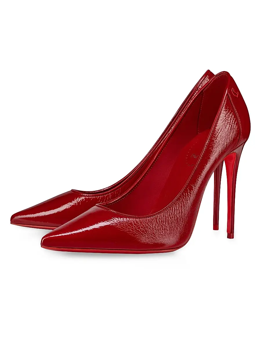 Christian Louboutin Women's Sporty Kate 100MM Patent Leather Pumps - Loubi | Thumbnail 2