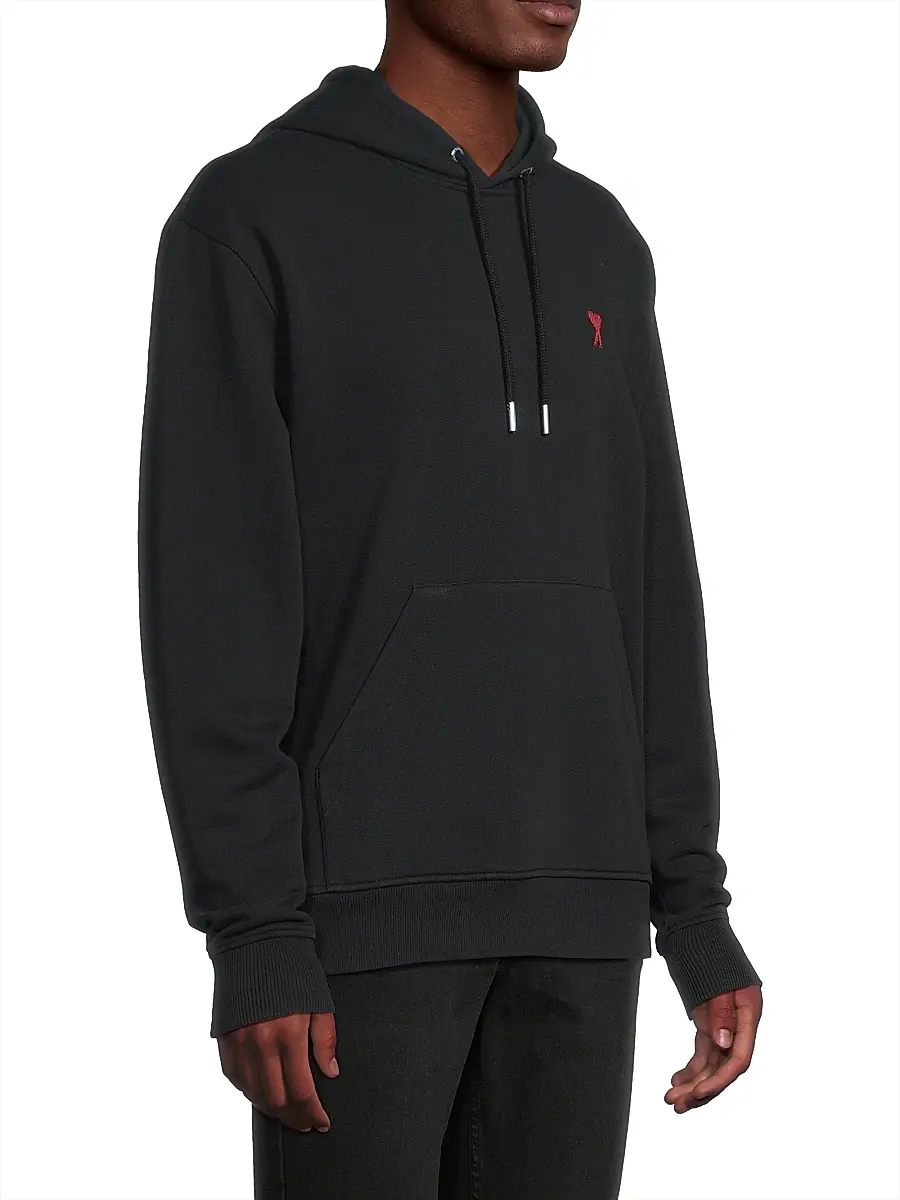 AMI PARIS Men's Ami De Coeur Cotton Hoodie | Thumbnail 3 AMI PARIS Men's Ami De Coeur Cotton Hoodie | Thumbnail 3