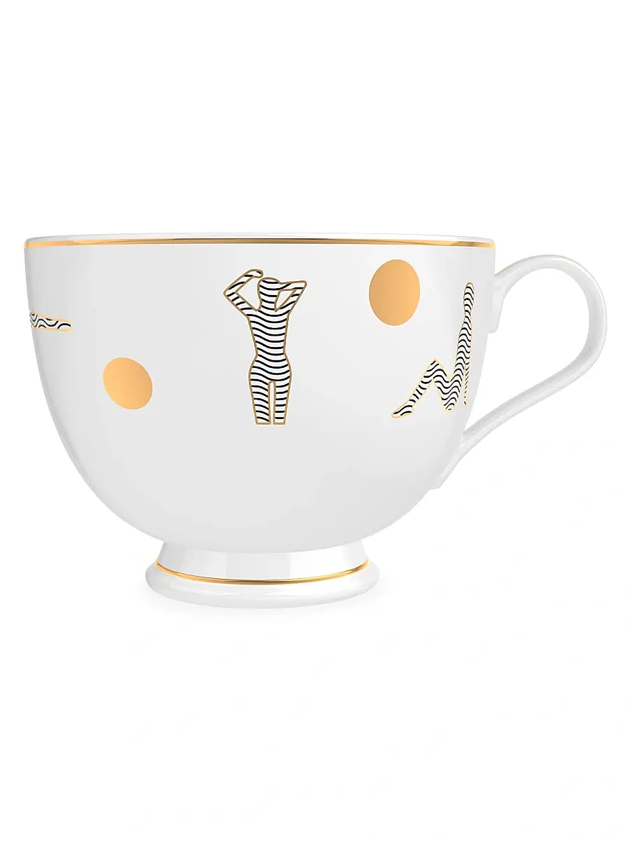 Memo Paris Women's Les Echappées 2-Piece Jasmine Scented Bone China Tea Cup Candle Set