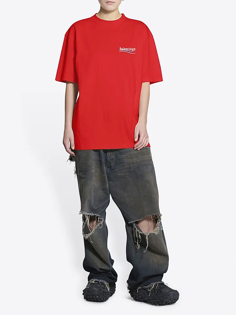 Balenciaga Unisex Political Campaign T-Shirt Large Fit | Thumbnail 2 Balenciaga Unisex Political Campaign T-Shirt Large Fit | Thumbnail 2