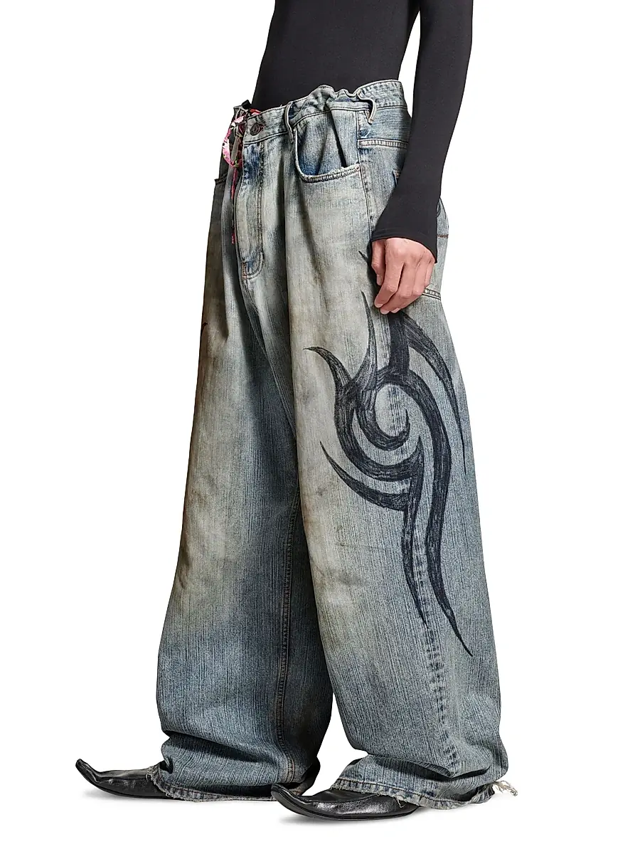 Balenciaga Unisex Y2k Stretched Knee Baggy Pants | Thumbnail 3 Balenciaga Unisex Y2k Stretched Knee Baggy Pants | Thumbnail 3