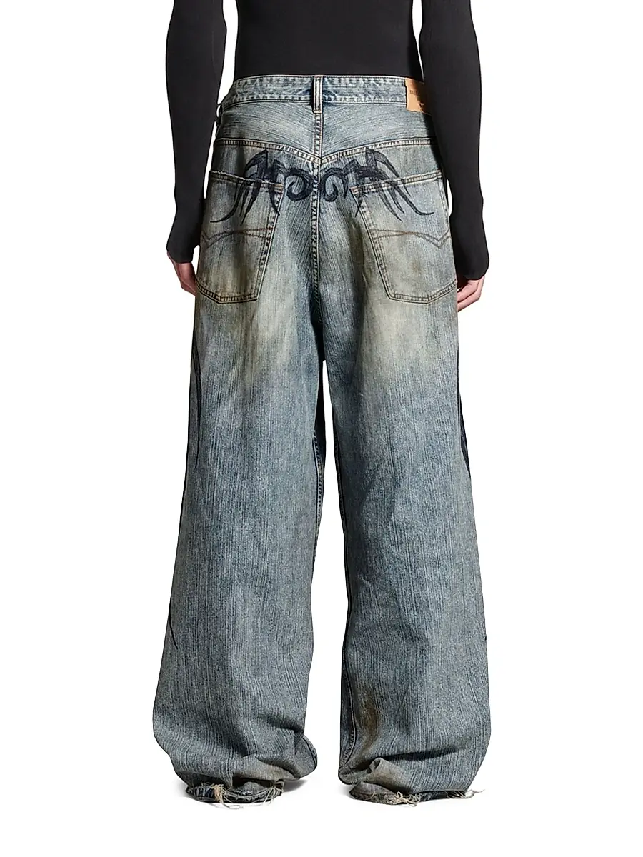 Balenciaga Unisex Y2k Stretched Knee Baggy Pants | Thumbnail 4 Balenciaga Unisex Y2k Stretched Knee Baggy Pants | Thumbnail 4