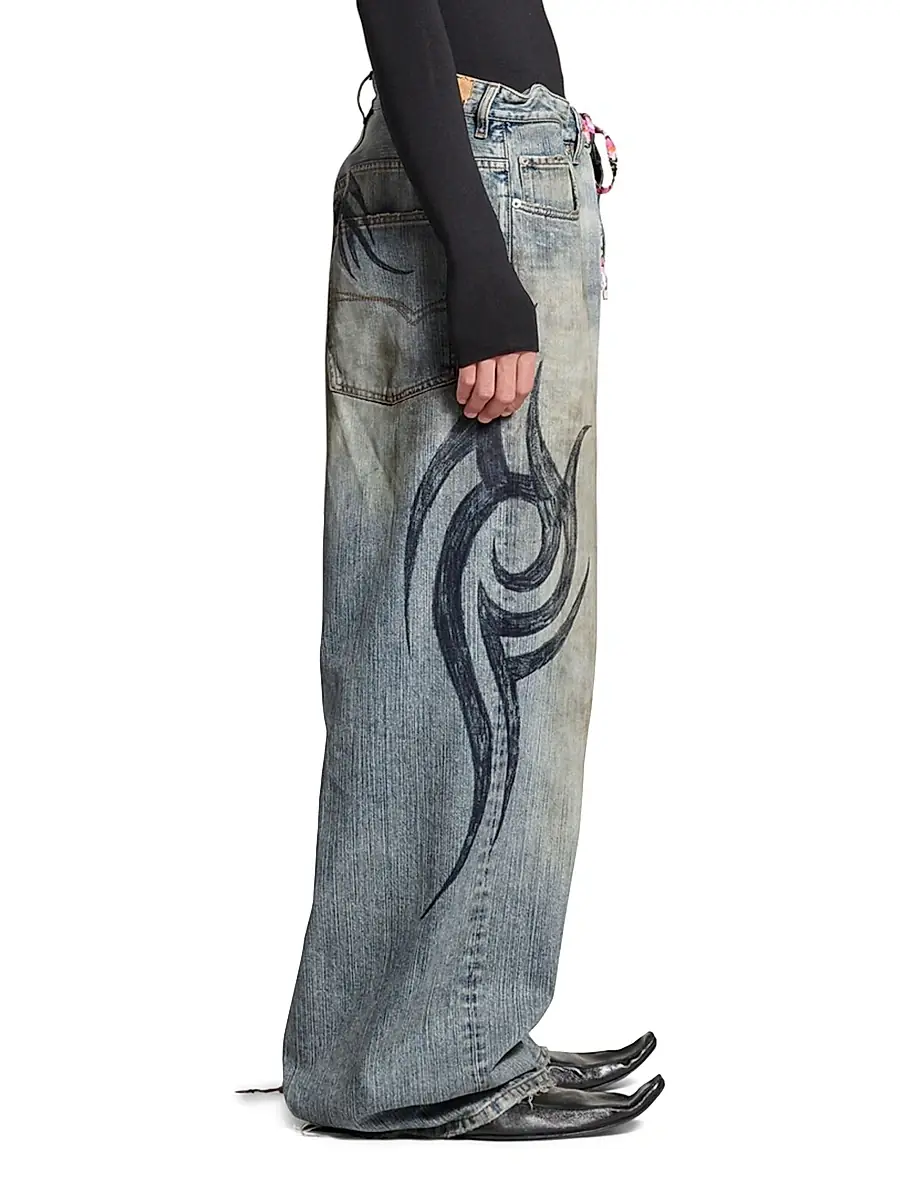 Balenciaga Unisex Y2k Stretched Knee Baggy Pants | Thumbnail 5 Balenciaga Unisex Y2k Stretched Knee Baggy Pants | Thumbnail 5
