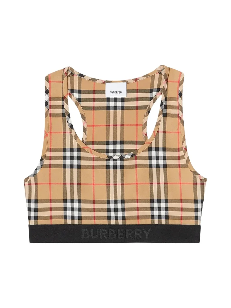Burberry Women's Check Sports Bra