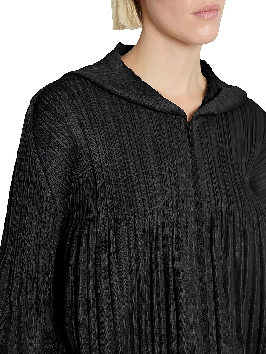 Pleats Please Issey Miyake Women's Interplanetary Fluffy Basics Hoodie | Thumbnail 6 Pleats Please Issey Miyake Women's Interplanetary Fluffy Basics Hoodie | Thumbnail 6