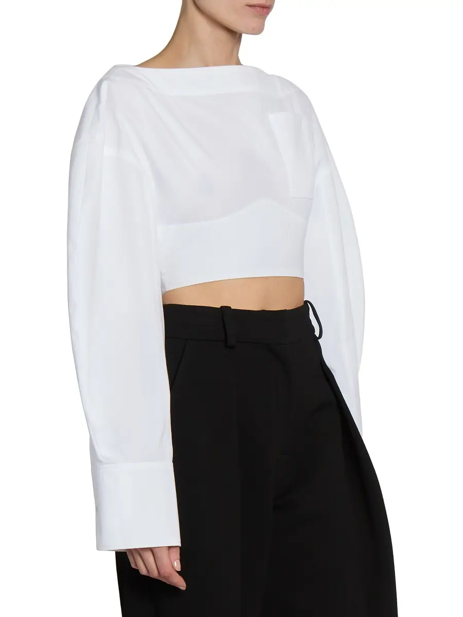 Jacquemus Women's Casaco Cotton Blouse - White | Thumbnail 3 Jacquemus Women's Casaco Cotton Blouse - White | Thumbnail 3