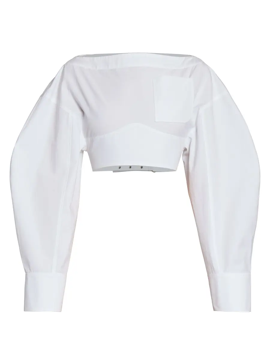 Jacquemus Women's Casaco Cotton Blouse - White | Thumbnail 6 Jacquemus Women's Casaco Cotton Blouse - White | Thumbnail 6