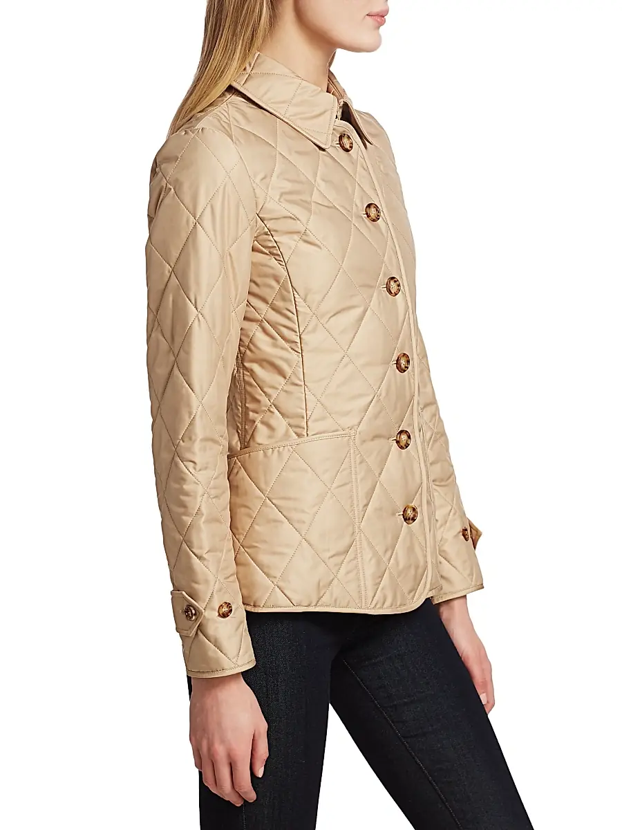 Burberry Women's Fernleigh Quilted Logo Jacket | Thumbnail 4 Burberry Women's Fernleigh Quilted Logo Jacket | Thumbnail 4