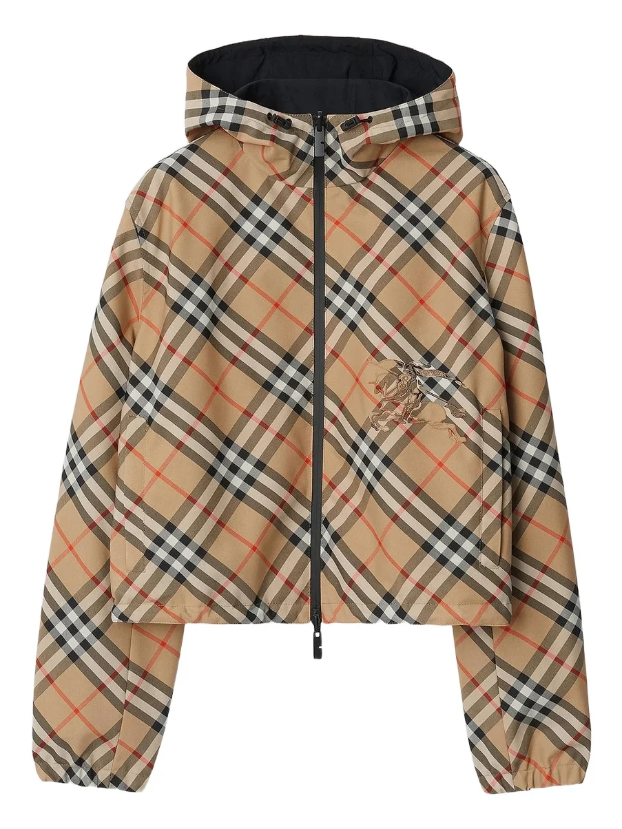 Burberry Women's Check Drawcord Short Jacket