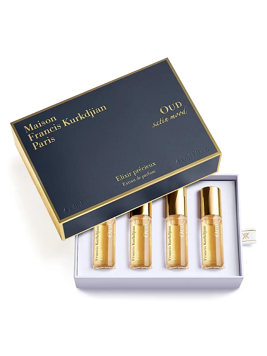 Maison Francis Kurkdjian Oud Satin Mood Extrait De Parfum 4-Piece Precious Elixirs Set