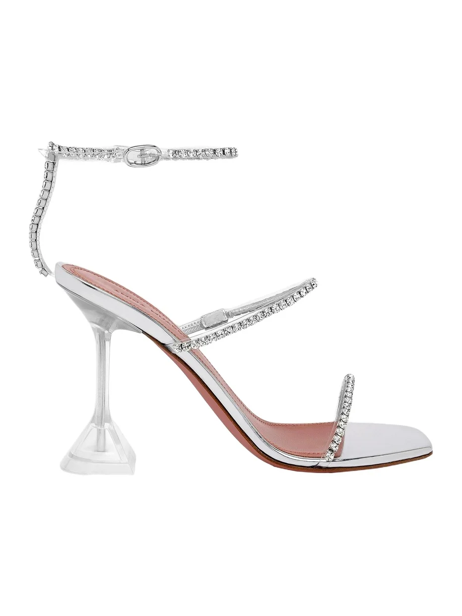 Amina Muaddi Women's Gilda Crystal-Embellished Sandals