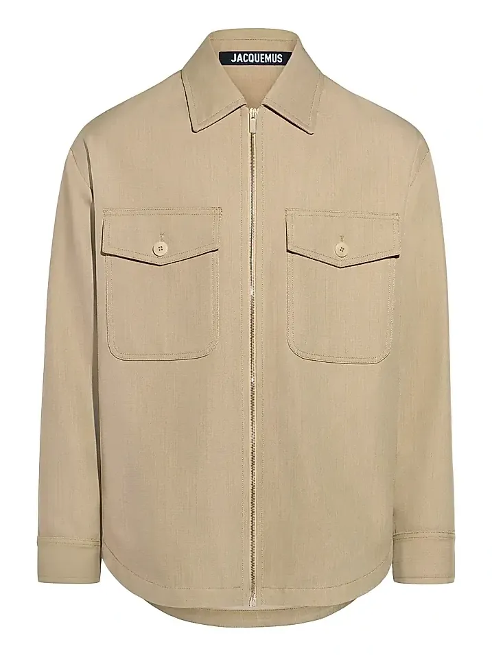 Jacquemus Men's Mountain Wool-Blend Shirt Jacket