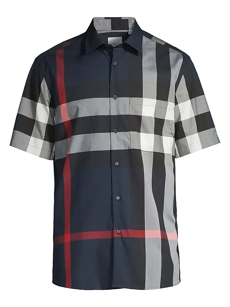 Burberry Men's Summerton Check Button-Front Shirt