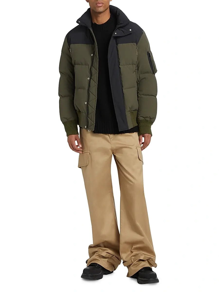 Sacai Men's Two-Tone Puffer Jacket | Thumbnail 2 Sacai Men's Two-Tone Puffer Jacket | Thumbnail 2