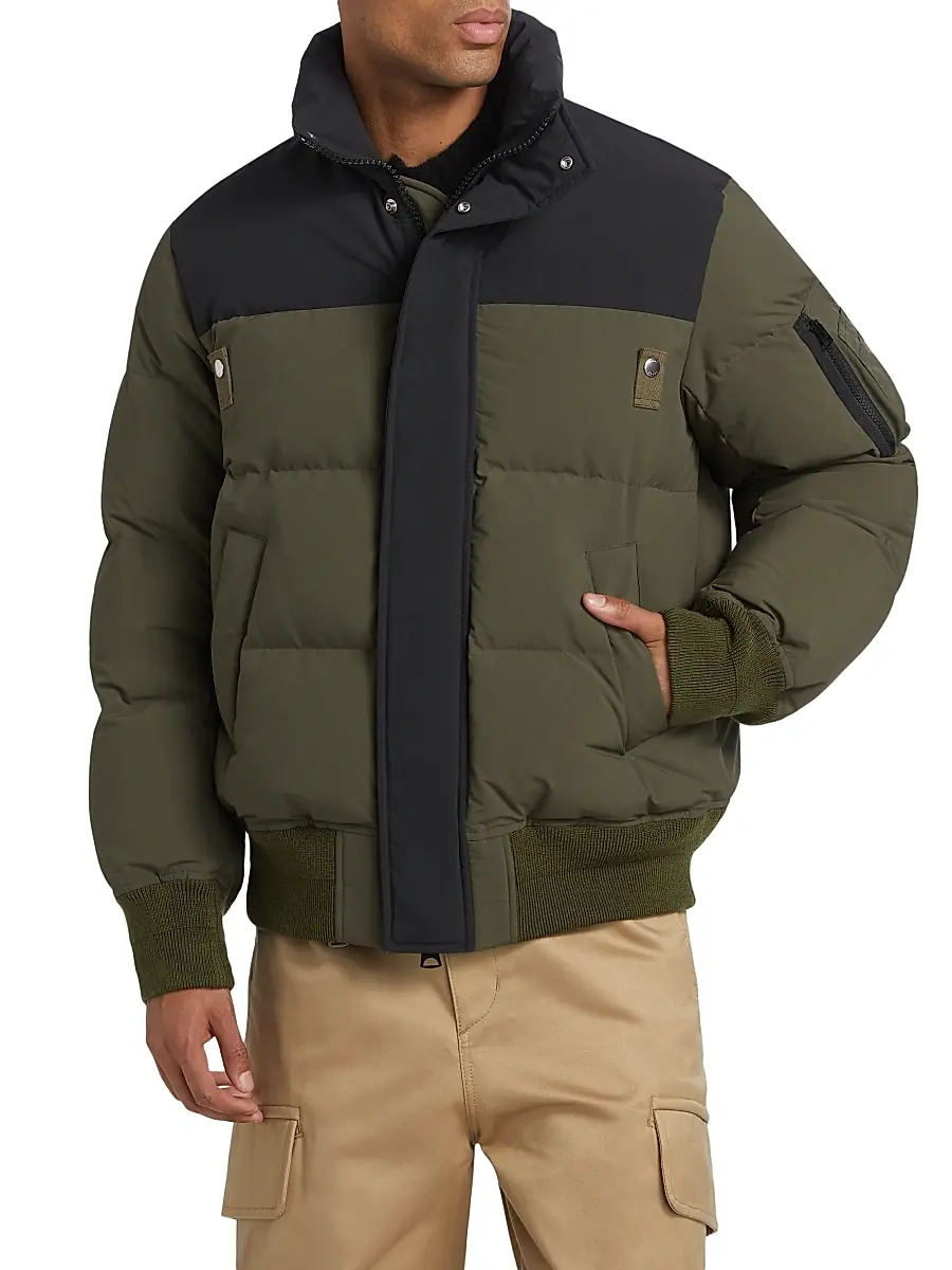 Sacai Men's Two-Tone Puffer Jacket | Thumbnail 3 Sacai Men's Two-Tone Puffer Jacket | Thumbnail 3