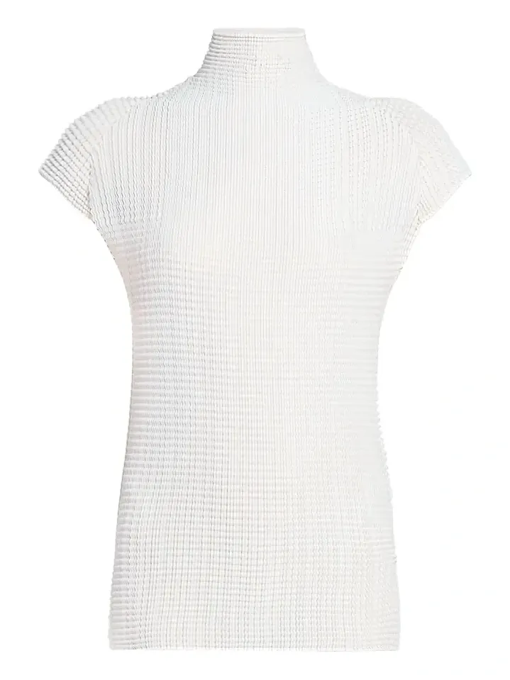 Women's Wooly Pleats Cap-Sleeve Top Women's Wooly Pleats Cap-Sleeve Top