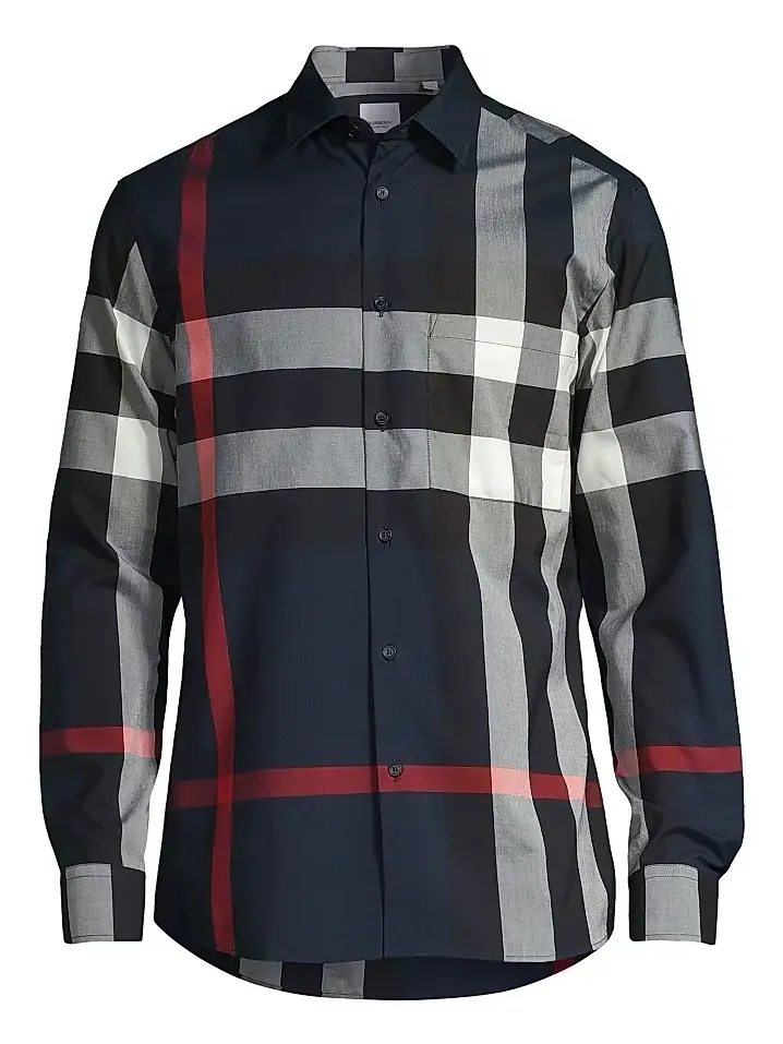 Burberry Men's Summerton Check Button-Front Shirt