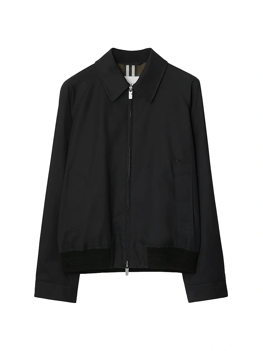 Burberry Men's Tech Cotton Jacket - Black | Image 1 Burberry Men's Tech Cotton Jacket - Black | Image 1