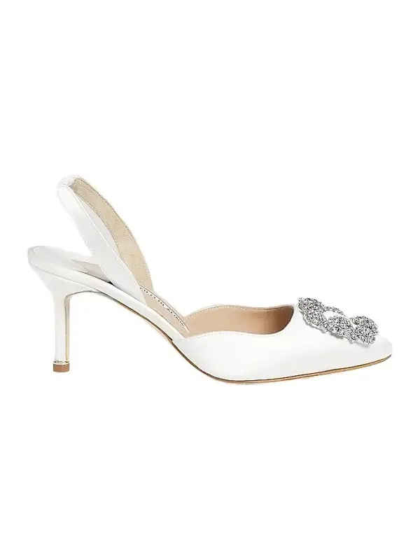 Women's Hangisli 70MM Satin Slingback Pumps Women's Hangisli 70MM Satin Slingback Pumps