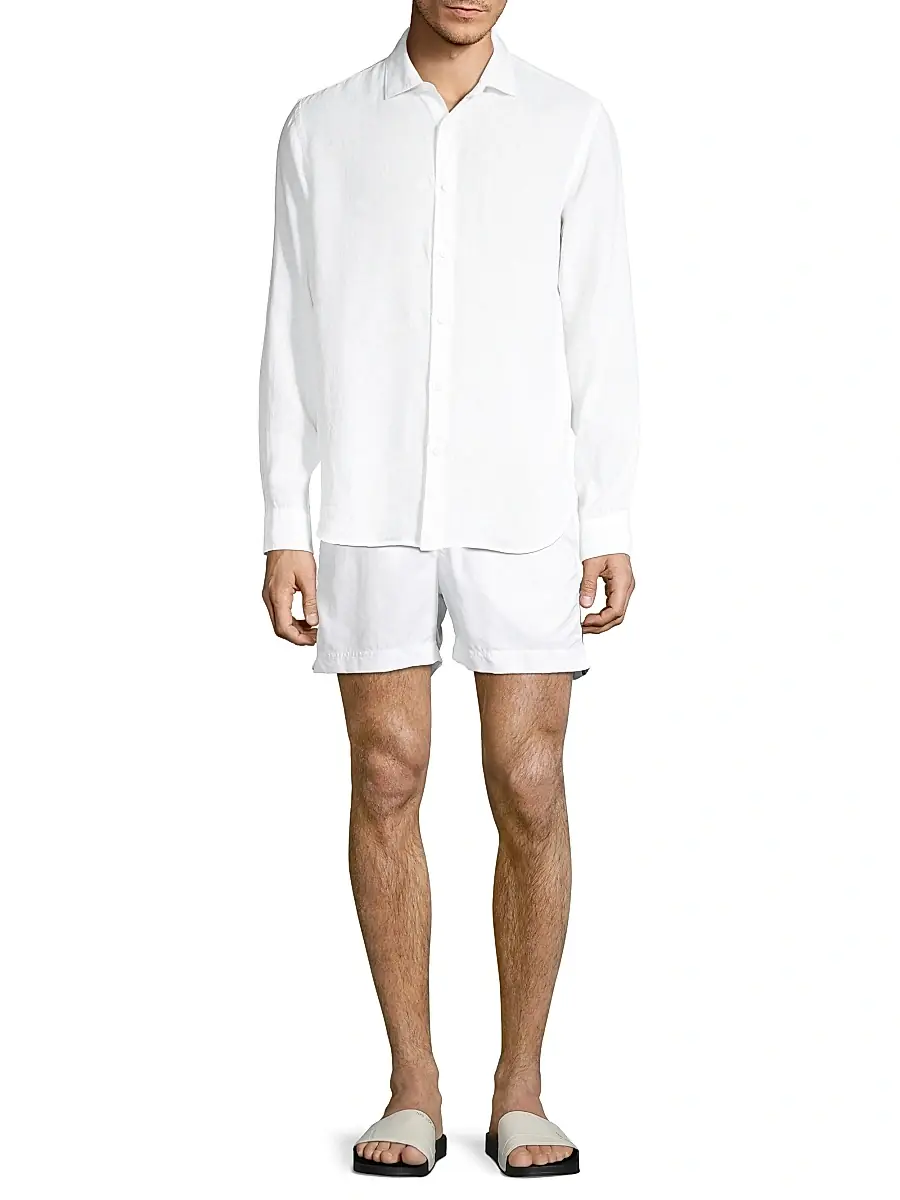 Orlebar Brown Men's Giles Linen Shirt | Thumbnail 2 Orlebar Brown Men's Giles Linen Shirt | Thumbnail 2