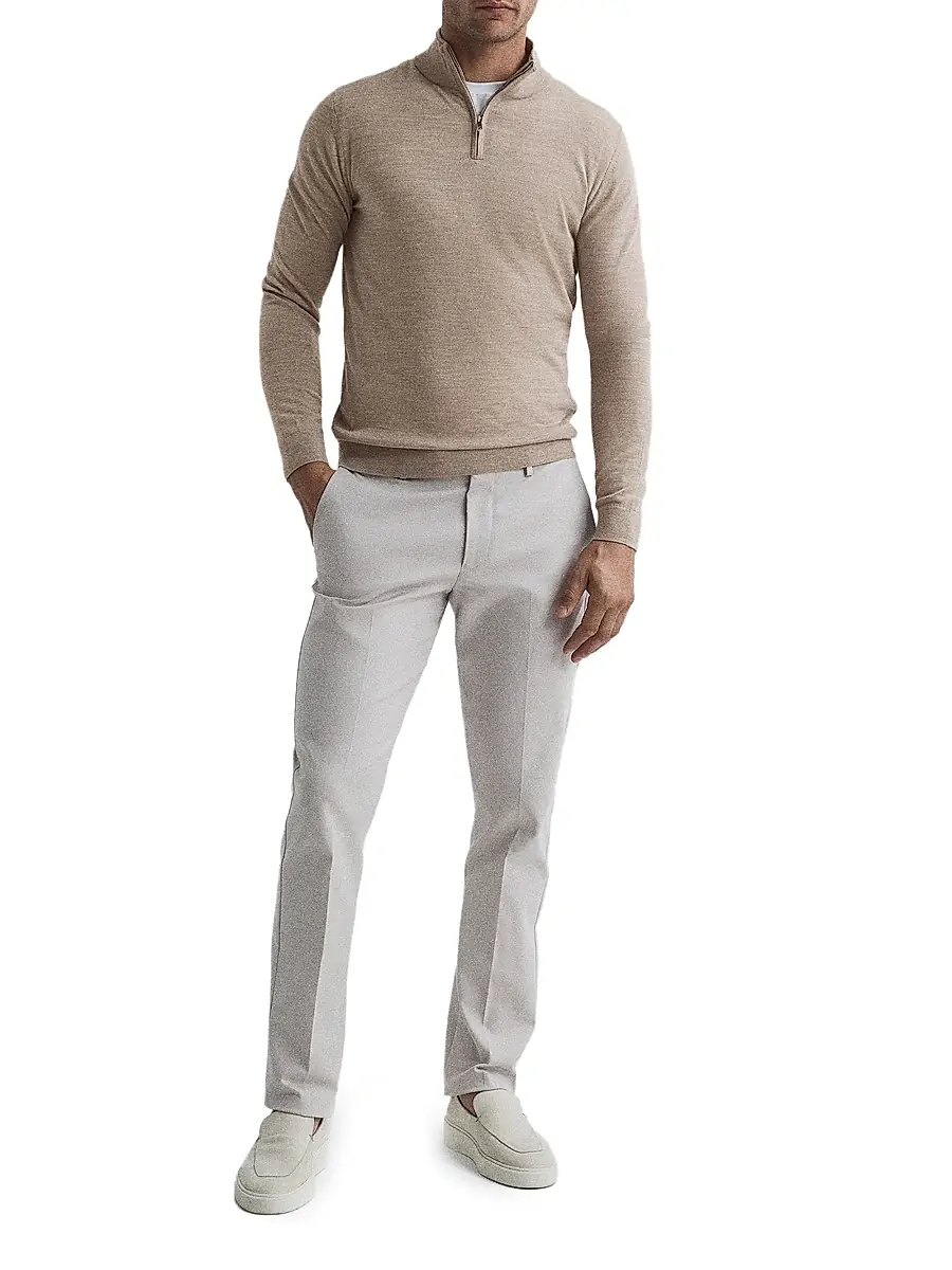 Reiss Men's Blackhall Wool Half-Zip Pullover | Thumbnail 2