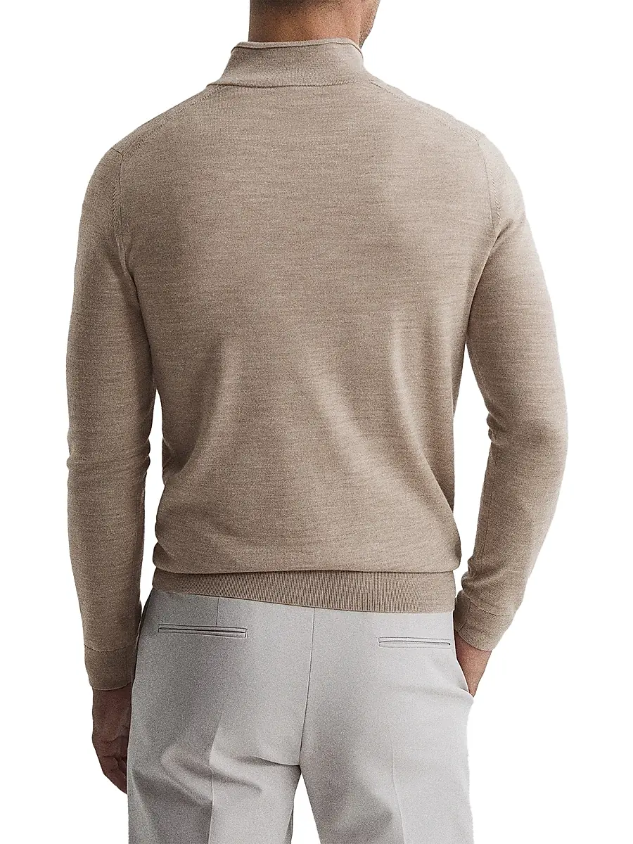 Reiss Men's Blackhall Wool Half-Zip Pullover | Thumbnail 4