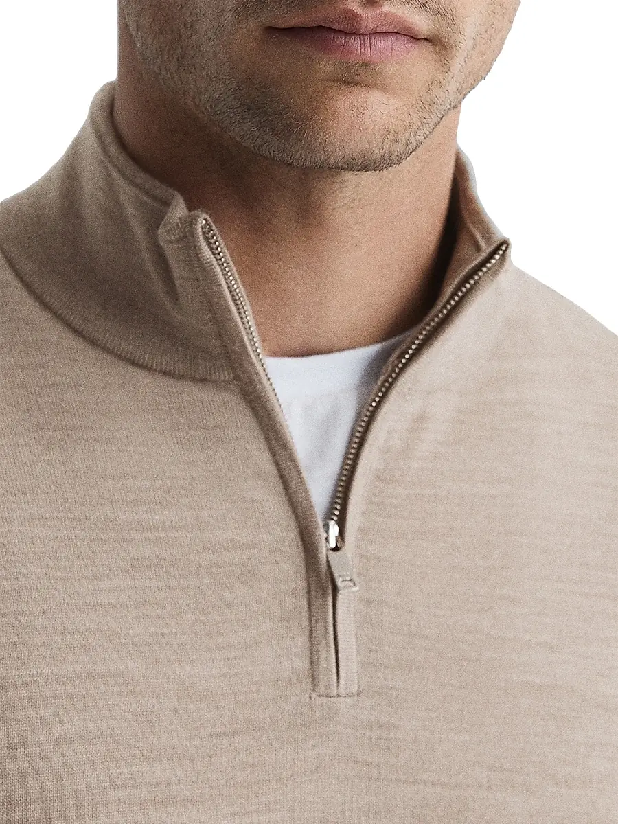 Reiss Men's Blackhall Wool Half-Zip Pullover | Thumbnail 5