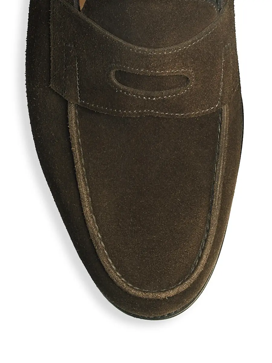 John Lobb Men's Lopez Suede Loafers | Thumbnail 3 John Lobb Men's Lopez Suede Loafers | Thumbnail 3