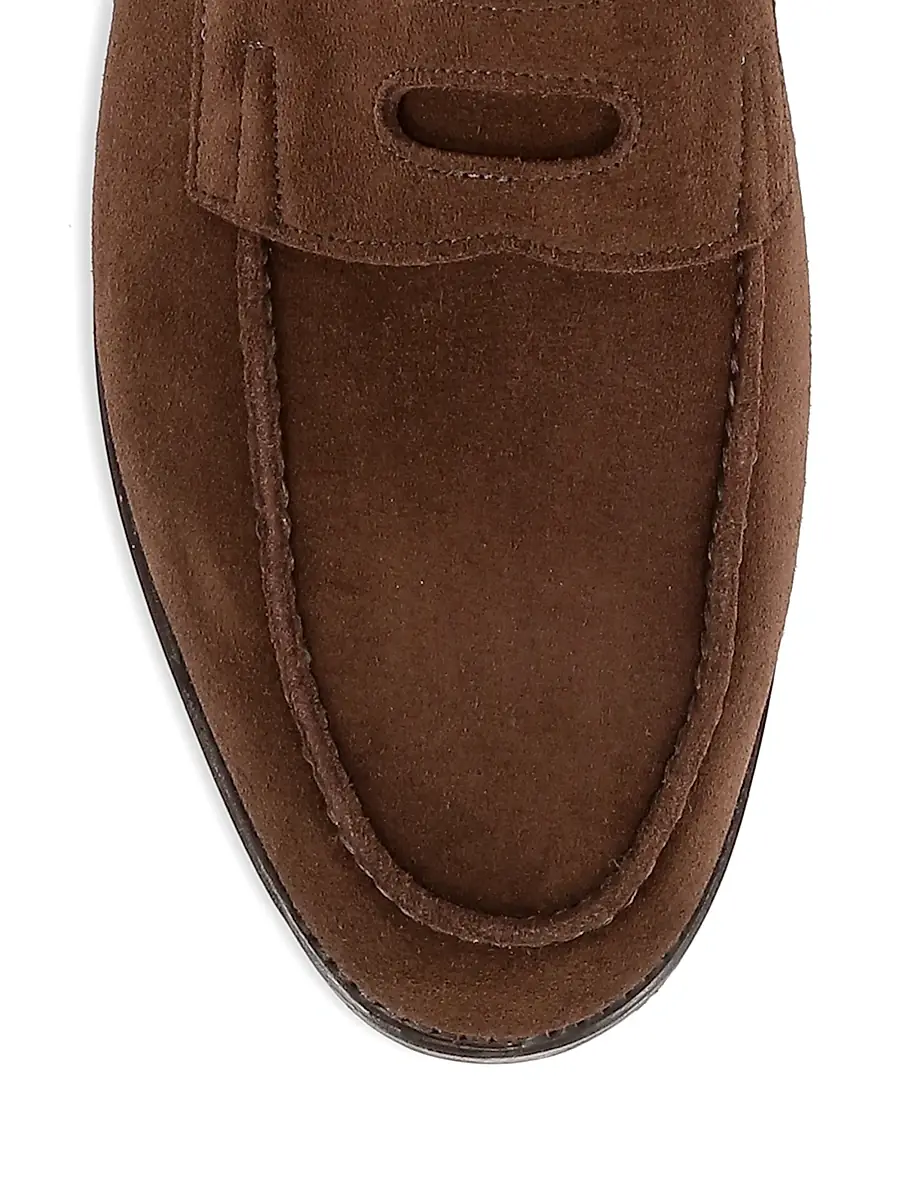 John Lobb Men's Lopez Suede Loafers | Thumbnail 4 John Lobb Men's Lopez Suede Loafers | Thumbnail 4