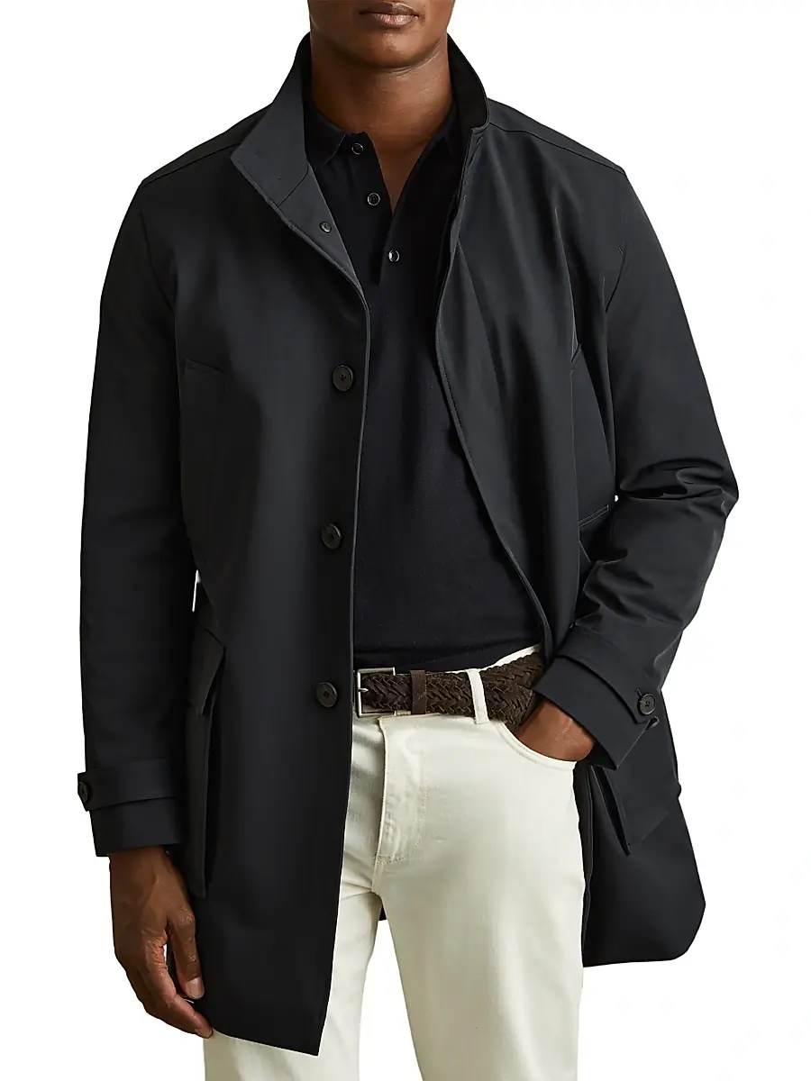 Reiss Men's Player Woven Jacket | Thumbnail 4 Reiss Men's Player Woven Jacket | Thumbnail 4