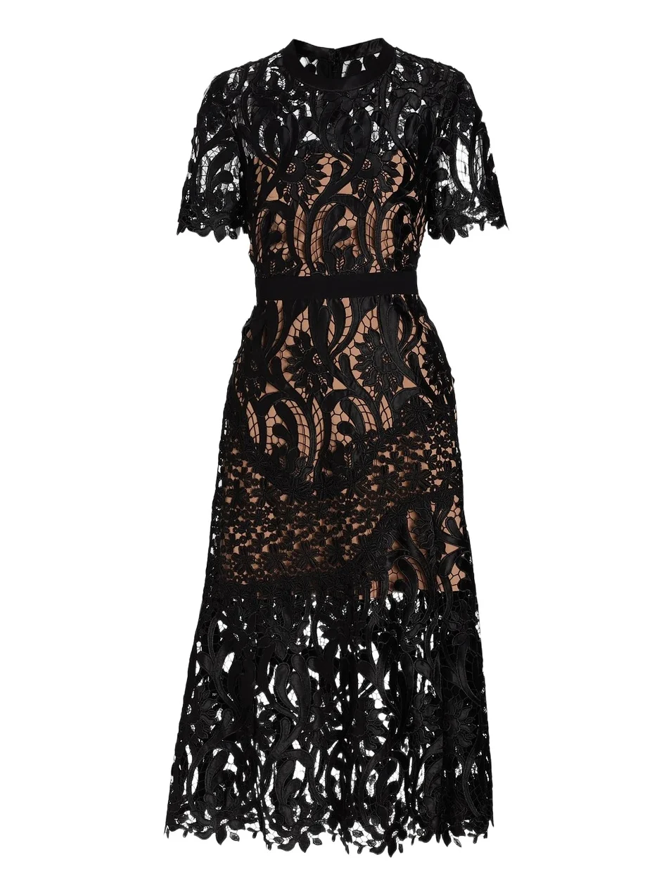 Women's Prairie Guipure Lace Midi-Dress Women's Prairie Guipure Lace Midi-Dress