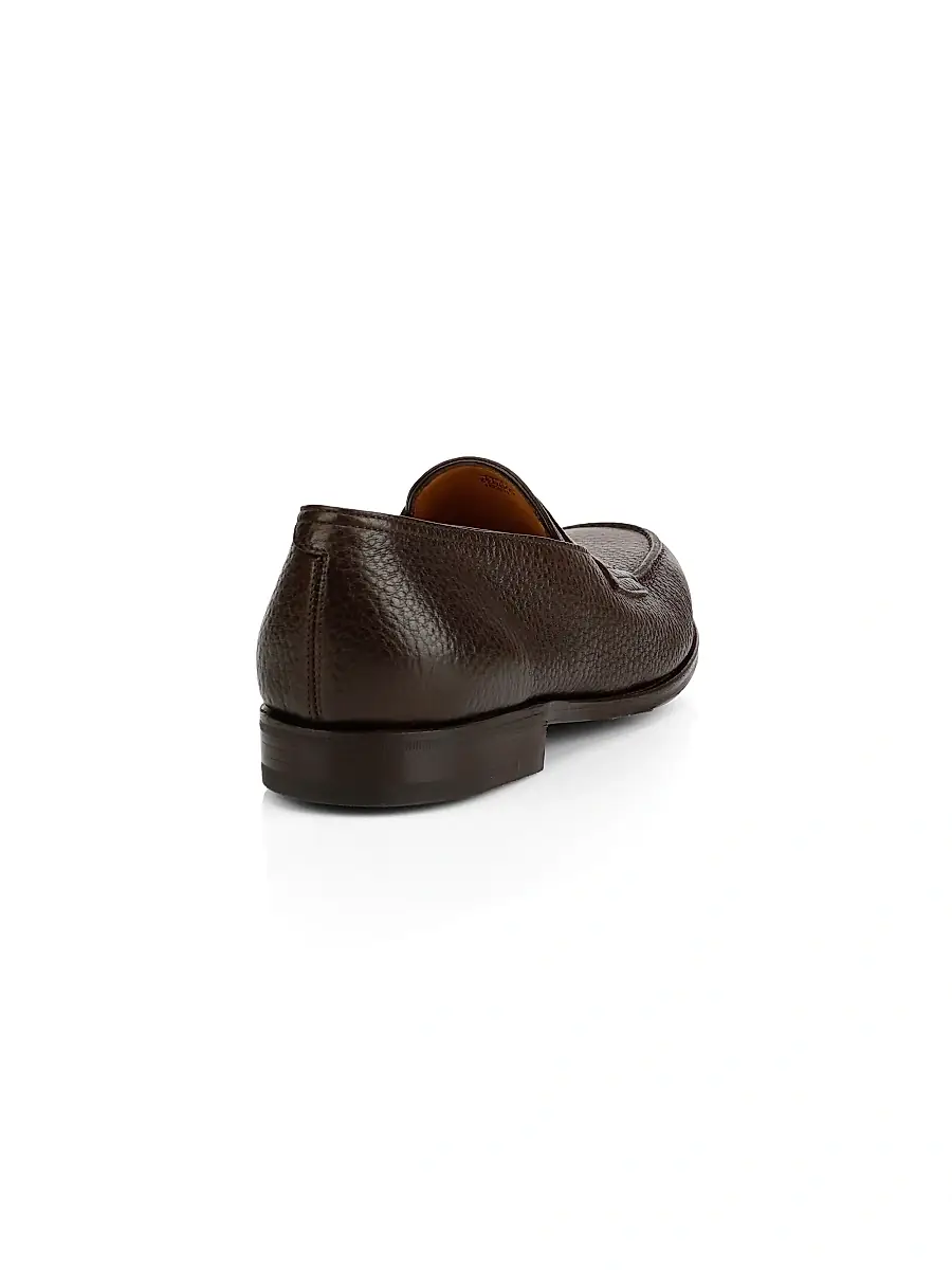 John Lobb Men's Lopez Grain Leather Loafers | Thumbnail 3