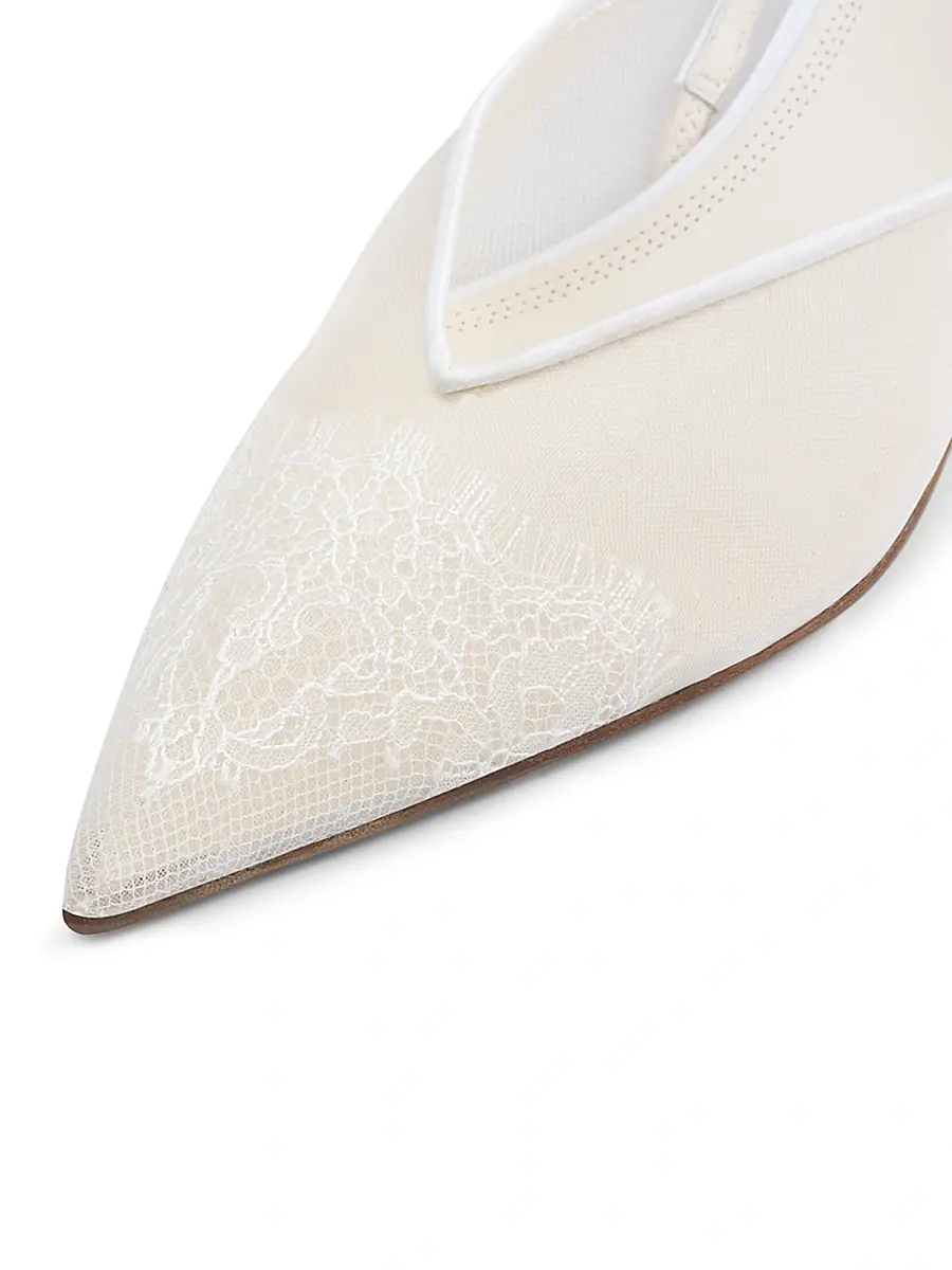 NEOUS Women's Irena Lace 40MM Slingback Kitten Heels | Thumbnail 3