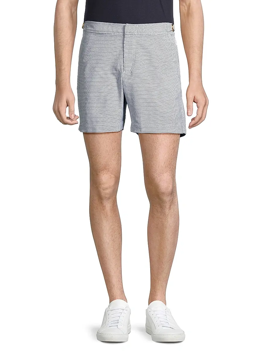 Orlebar Brown Men's Bulldog x Fenella Geometric Swim Shorts | Thumbnail 3