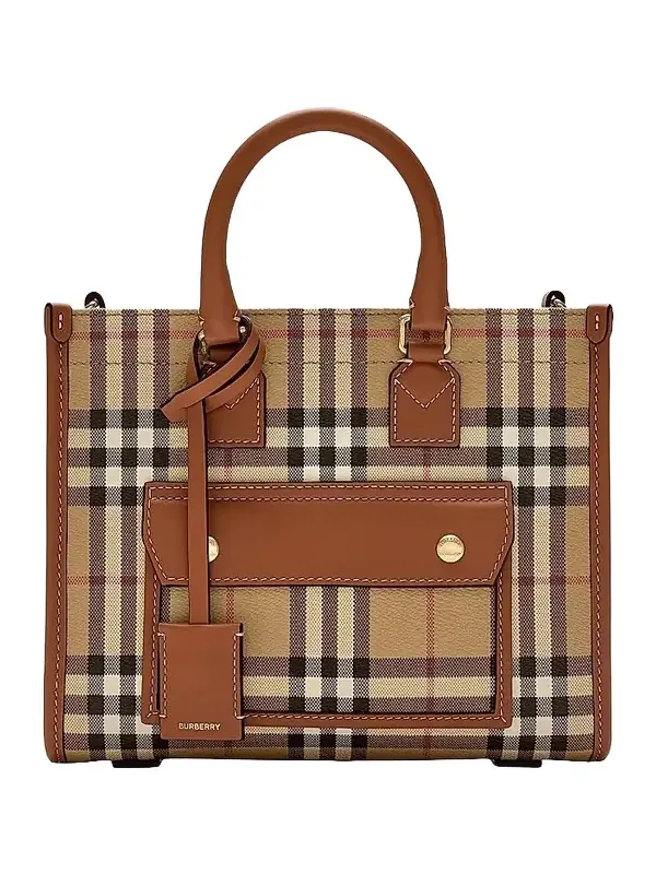 Burberry Women's Freya Signature Check Tote Bag