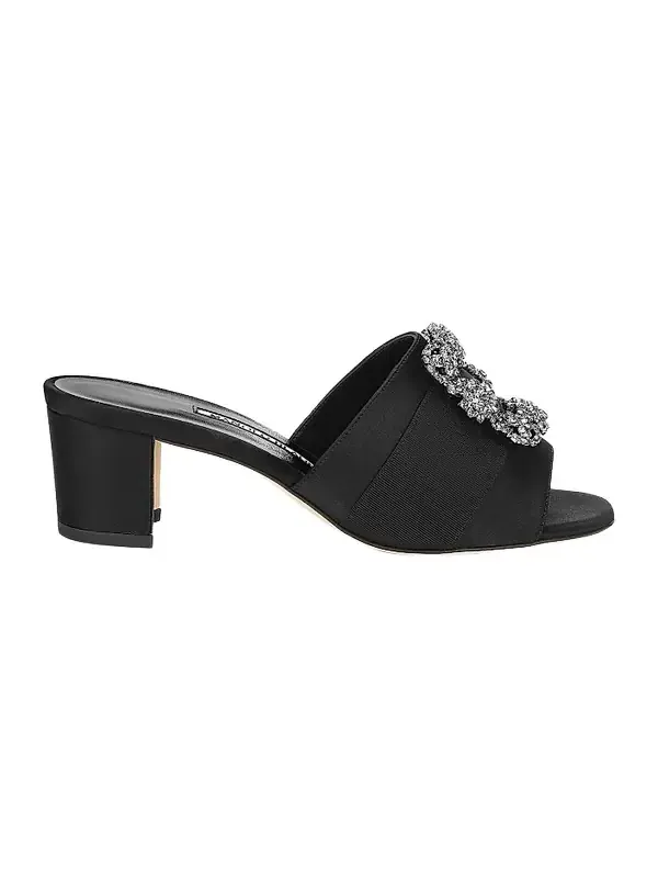 Women's Martanew 50MM Embellished Satin Mules Women's Martanew 50MM Embellished Satin Mules