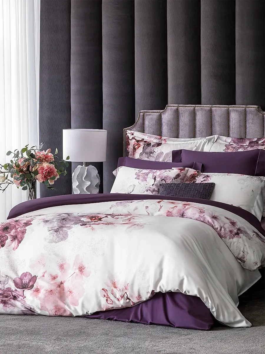 Togas Wilma Duvet Cover & Sham Collection - Violet White | Thumbnail 3 Togas Wilma Duvet Cover & Sham Collection - Violet White | Thumbnail 3