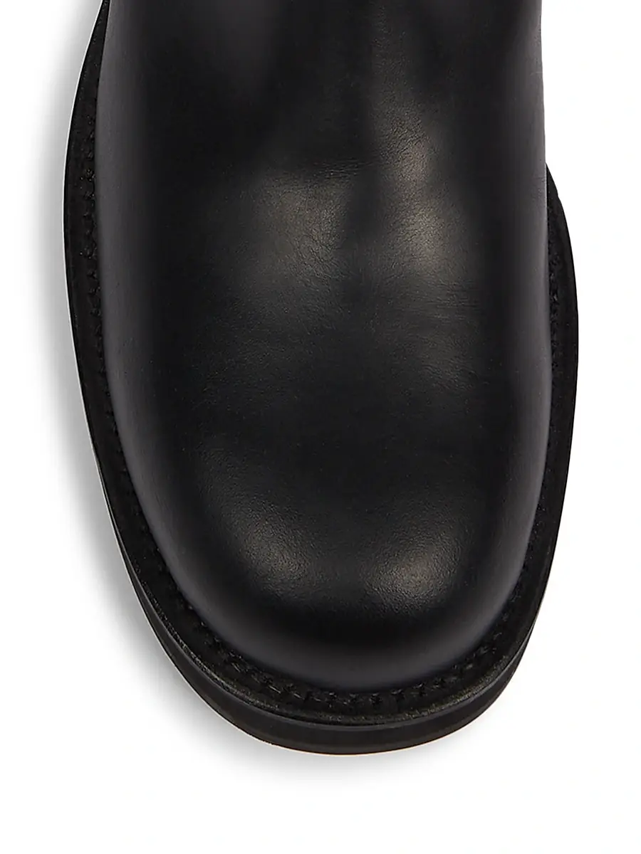 Acne Studios Men's Besare Waxed Leather Boots - Black | Thumbnail 4