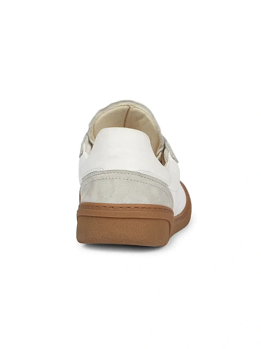 Acne Studios Men's Bars M Leather Low-Top Sneakers - White Brown | Thumbnail 3 Acne Studios Men's Bars M Leather Low-Top Sneakers - White Brown | Thumbnail 3