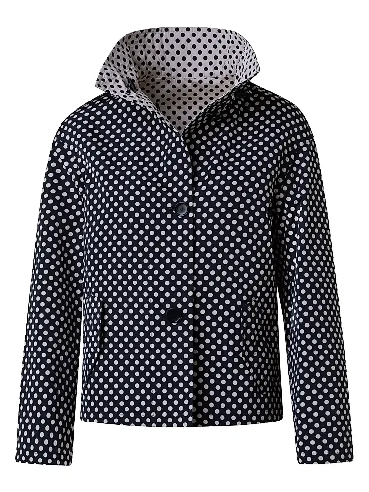 Women's Polka Dot Cropped Jacket Women's Polka Dot Cropped Jacket