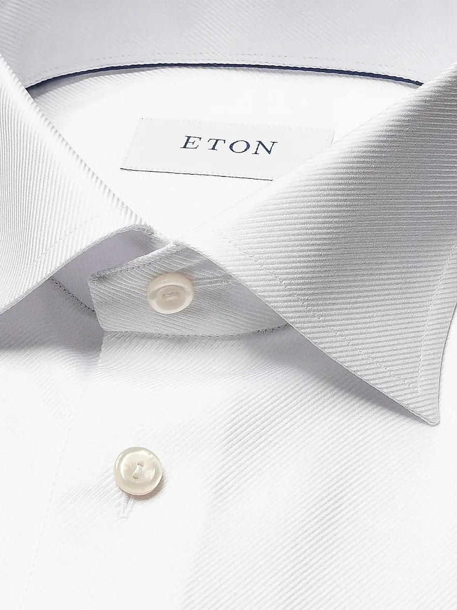 Eton Men's Contemporary-Fit Cavalry Twill French-Cuff Dress Shirt | Thumbnail 5 Eton Men's Contemporary-Fit Cavalry Twill French-Cuff Dress Shirt | Thumbnail 5